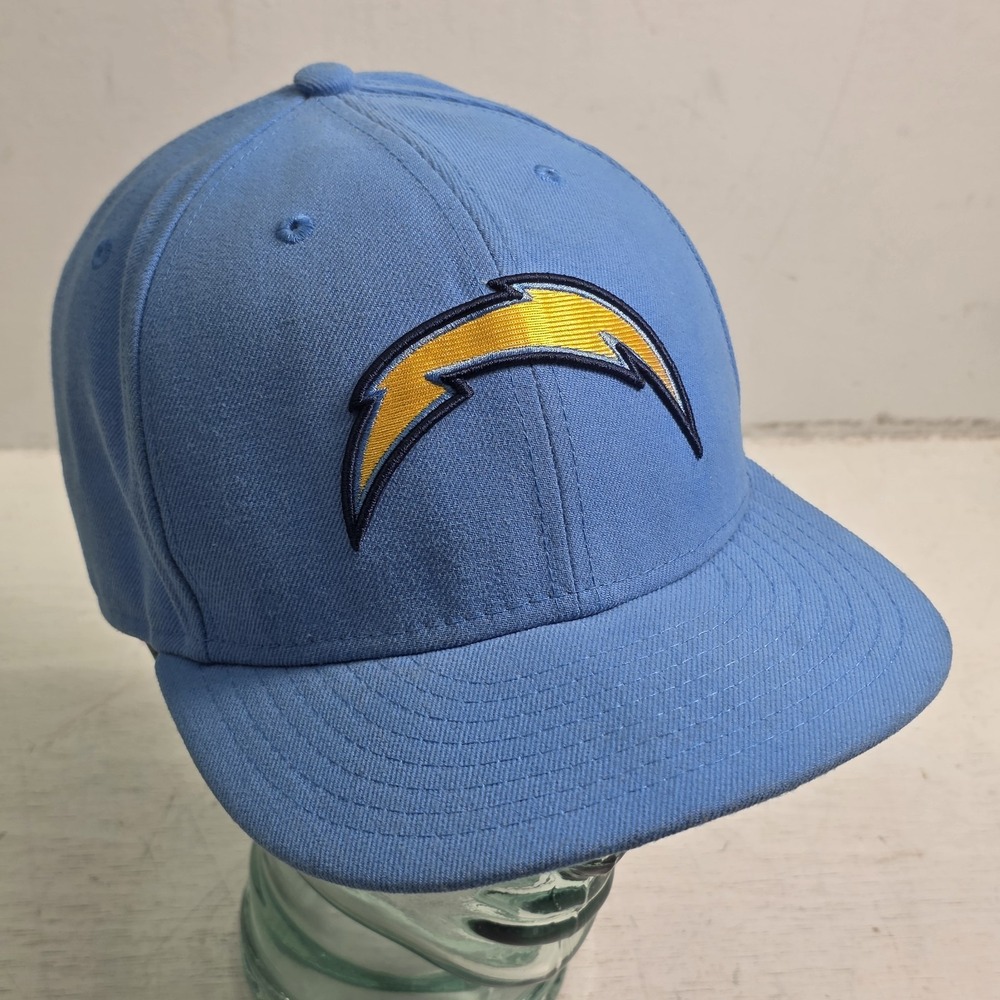 New Era 59Fifty San Diego Chargers Powder Blue Fitted Hat 7 1/4 Color Rush Flaw